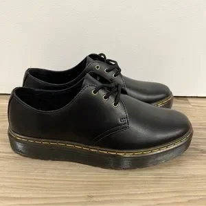 Dr Martens Zavala lo Shoes Mens Size 7 Black Leather Womens 8 Derby 3-Eye s-l400.jpg main image 2